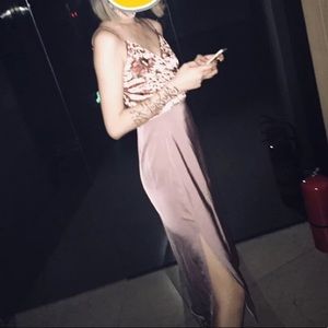 Retro Rose Coloured Floral Velvet Crop Tank